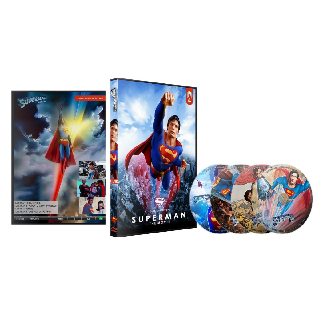 Dvd Quadrilogia Superman Christopher Reeve (1978 - 1987)