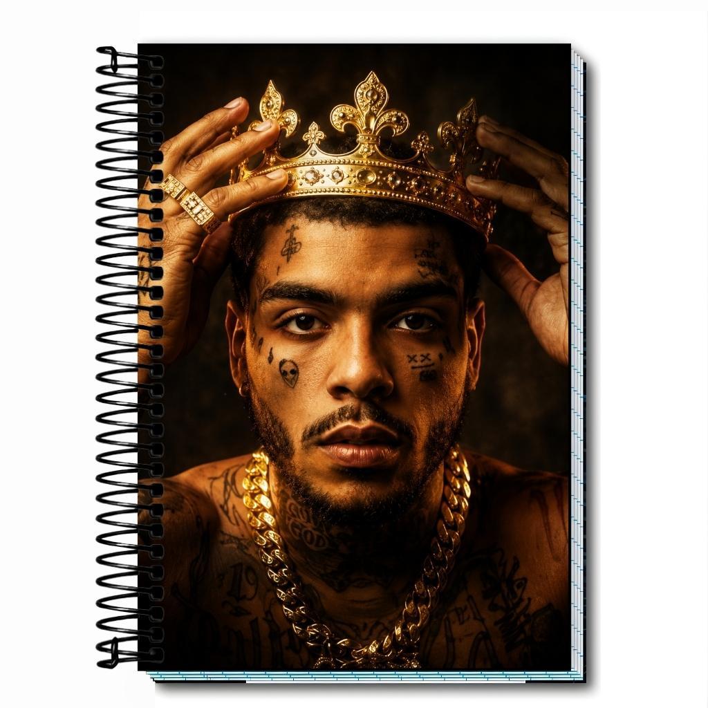 Caderno Personalizado MC Kevin – Capa Dura Premium | Escolar e Faculdade | 1 a 20 Matérias