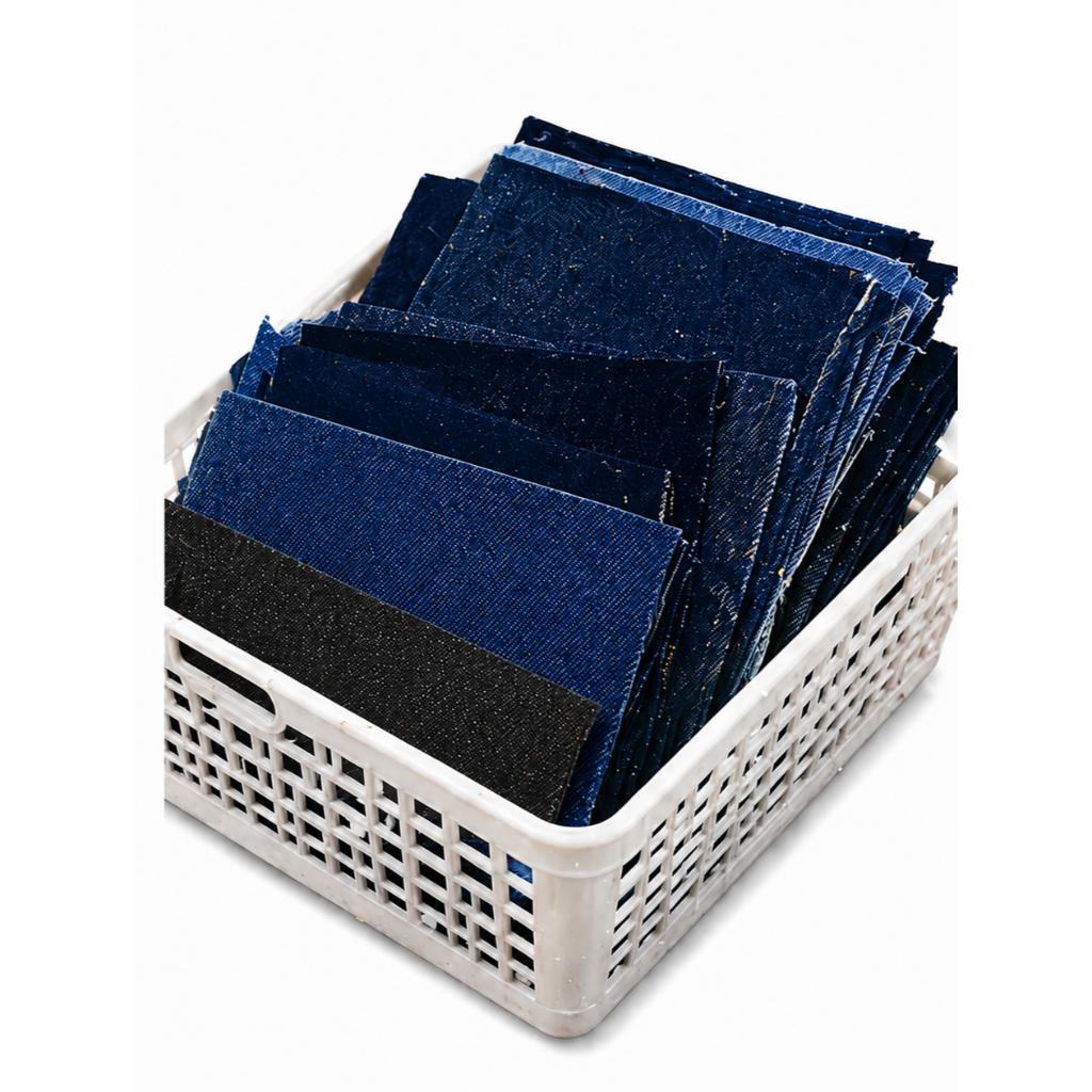 Retalhos de Tecido Jeans, Retalhos de Jeans 1kg p/ Tapetes, bolsas, sacolas, bermudas