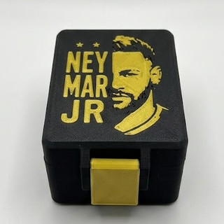 Caixa case Porta Figurinha Neymar copa do Mundo 2026 200 Figurinhas