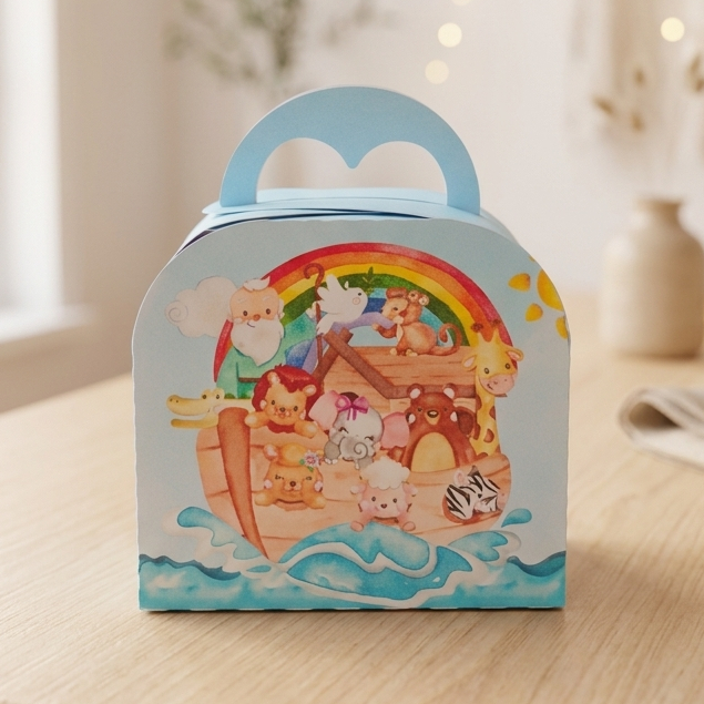 Caixa Maletinha Arca de Noé | Caixinhas Personalizadas Kit Festa Aniversário Lembrancinhas Mimos