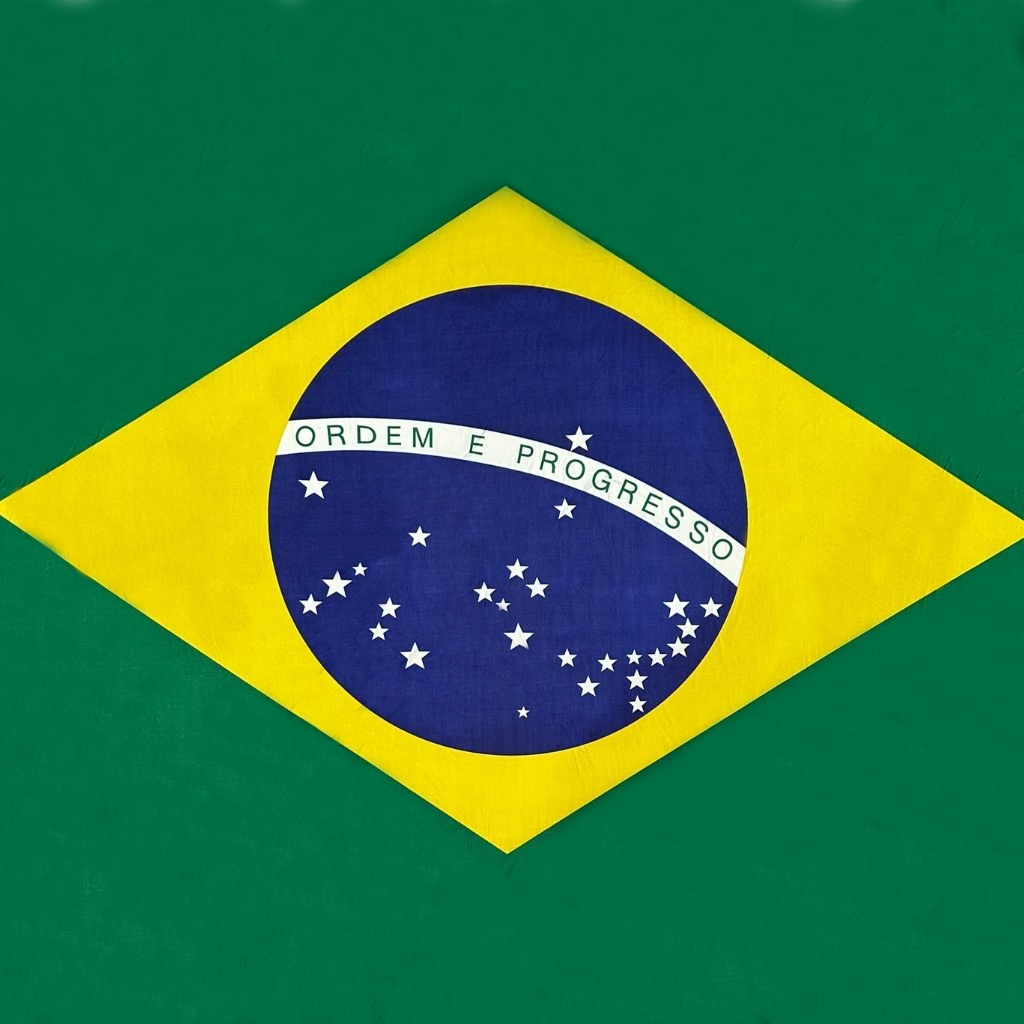 Bandeira do BRASIL em MALHA HELANCA 1m x 1,80m larg APENAS O TECIDO SEM ACABAMENTO copa do mundo