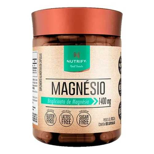 Suplemento Magnésio bisglicinato 60 cápsulas Nutrify
