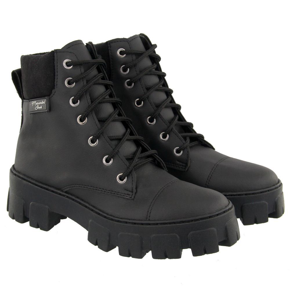 Coturno Plataforma Botinha Tratorada Feminina Bota Blogueira