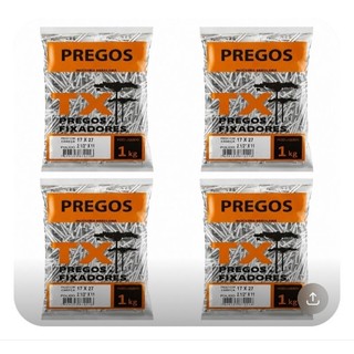 Prego 17x27 polido com cabeça Excelente Marca Bramix Alta Resistência(ESCOLHA A QUANTIDADE)