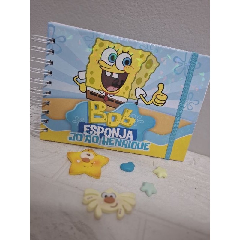 🧽 Bob Good Personalizado Bob Esponja | Caderno Inteligente A5 | Encadernação Artesanal