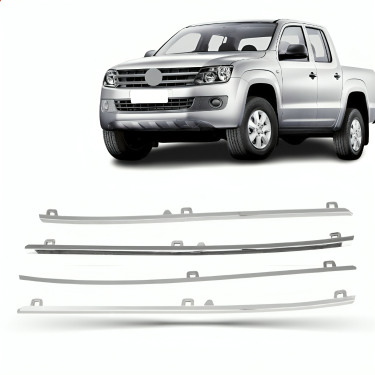 Jogo Friso Grade Amarok 2010 2011 2012 2013 2014 2015 2016 Cromado 4 Peças Novo
