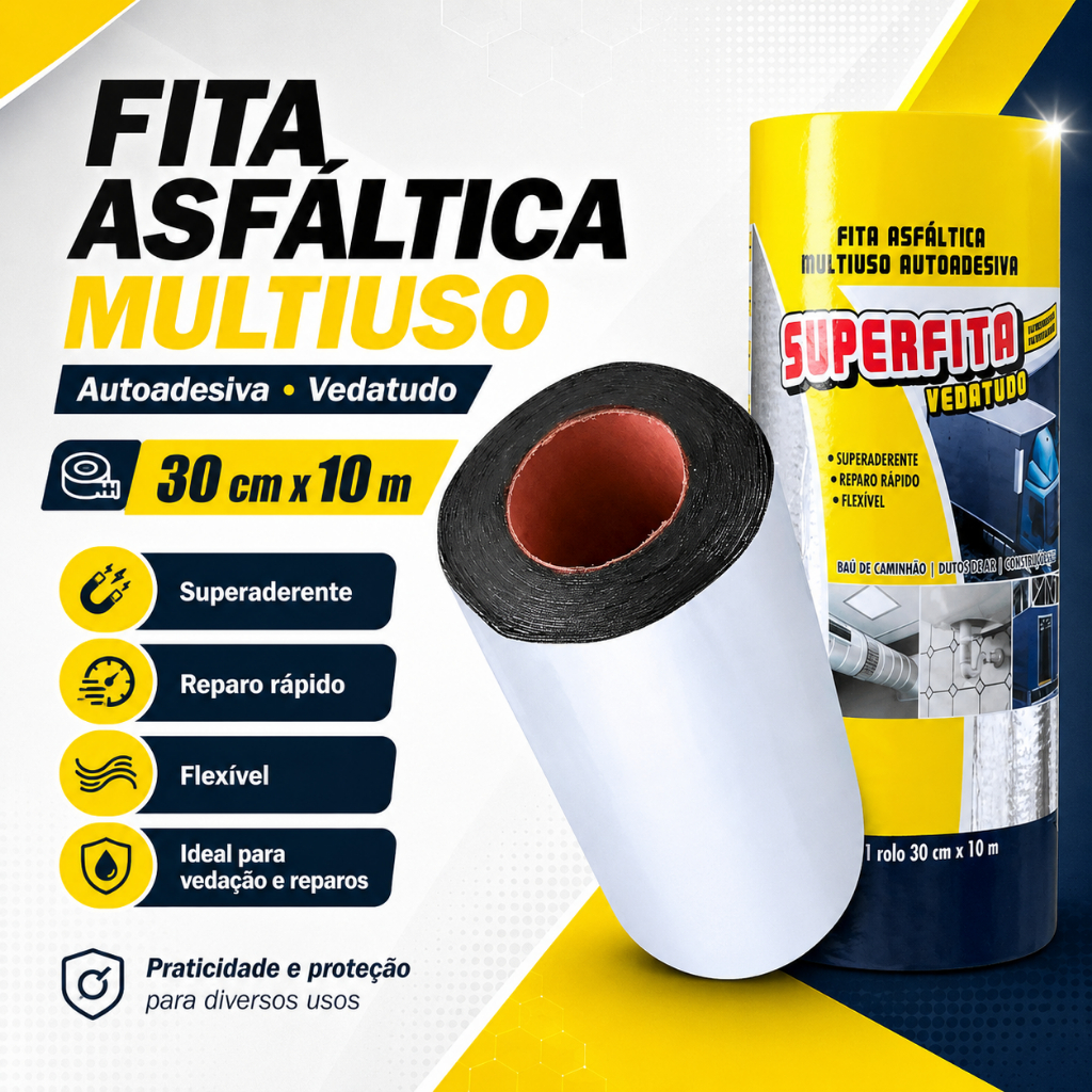 Vedatudo Denver Soprema Manta Asfáltica Aluminizada 30cm X 10m