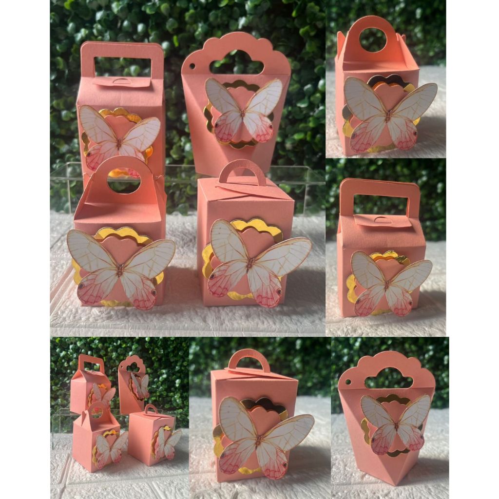 Kit Caixinhas Borboleta, Caixinhas Personalizadas, Lembrancinhas borboleta, PEGUE E MONTE, Caixinhas Lisa