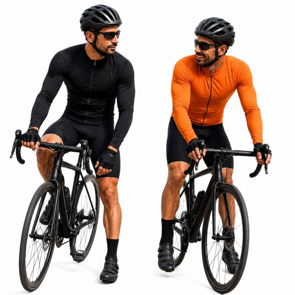 Kit 2 Camisetas Ciclismo Masculina Dry Fit Manga Longa D&A Bike Mtb Speed Leve Respirável