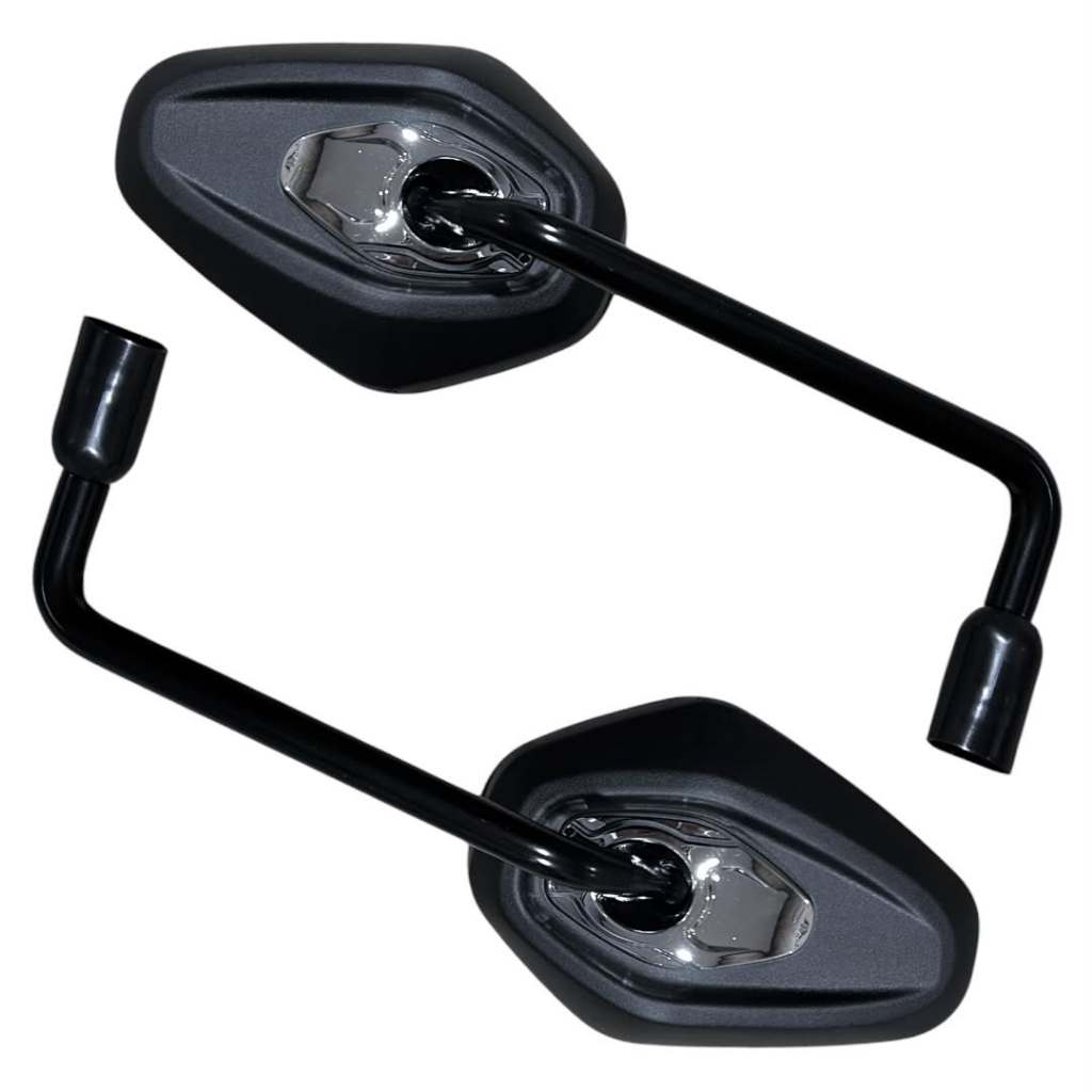 Par Retrovisor Fixo Rebaixado 90 Graus Modelo Tiger Triumph 1200 Rosca Honda titan Fan bros Xre300