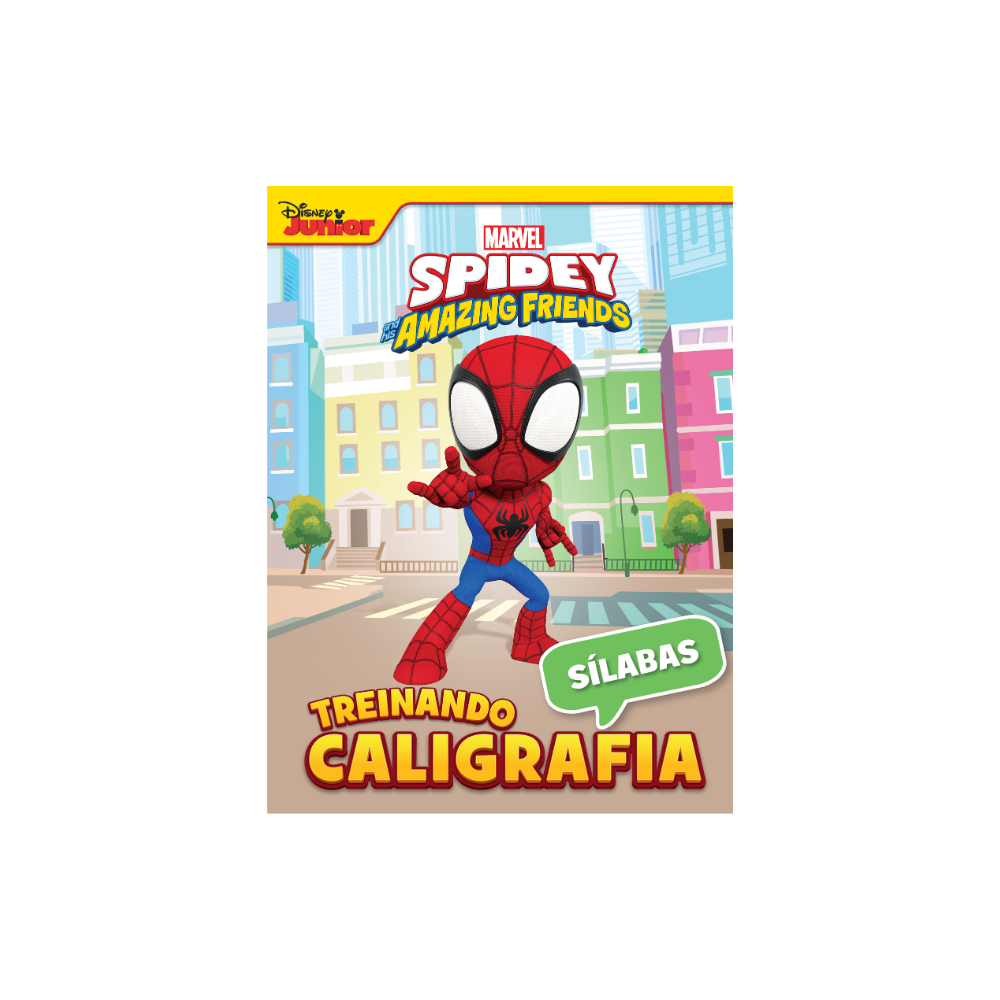 Livro de Atividades Marvel Treinando Caligrafia Sílabas Spidey
