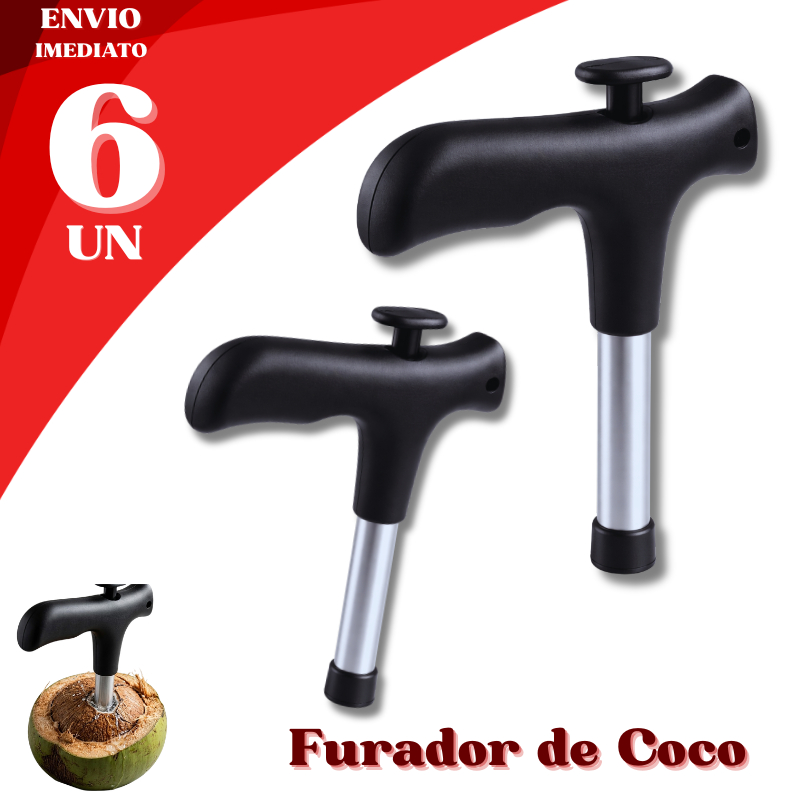 Abridor De Coco 6/4 ou 2 Unids Furador Ferramenta Prática Para Água De Coco Manual Sem Erforço Praia