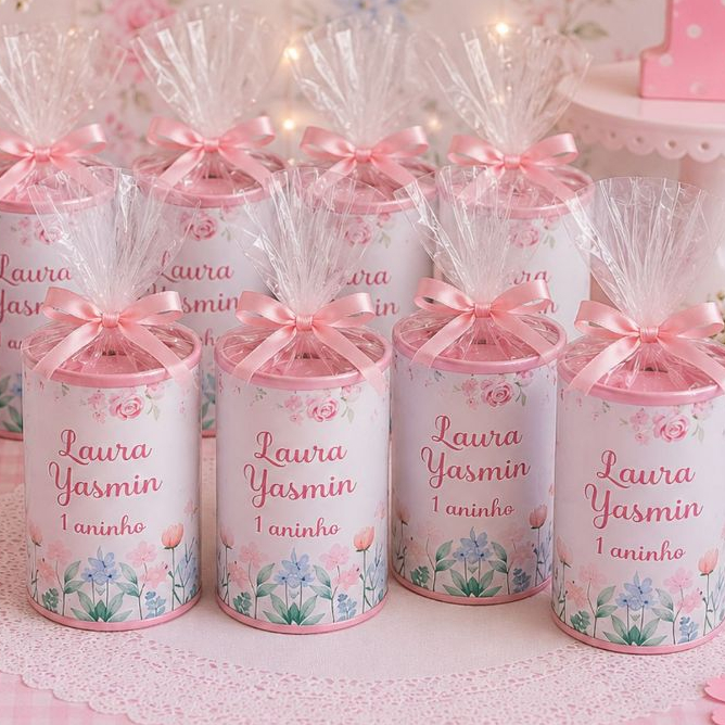 Cofrinhos Jardim das Borboletas Já vai pronto Aniversário Lembrancinhas Personalizada