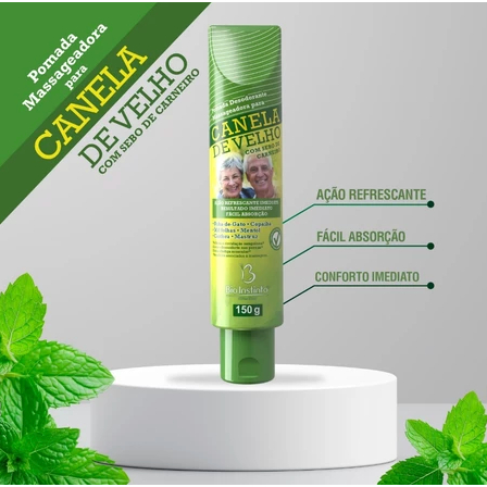 Pomada Canela De Velho Sebo Carneiro Gel 150g - Bio Instinto