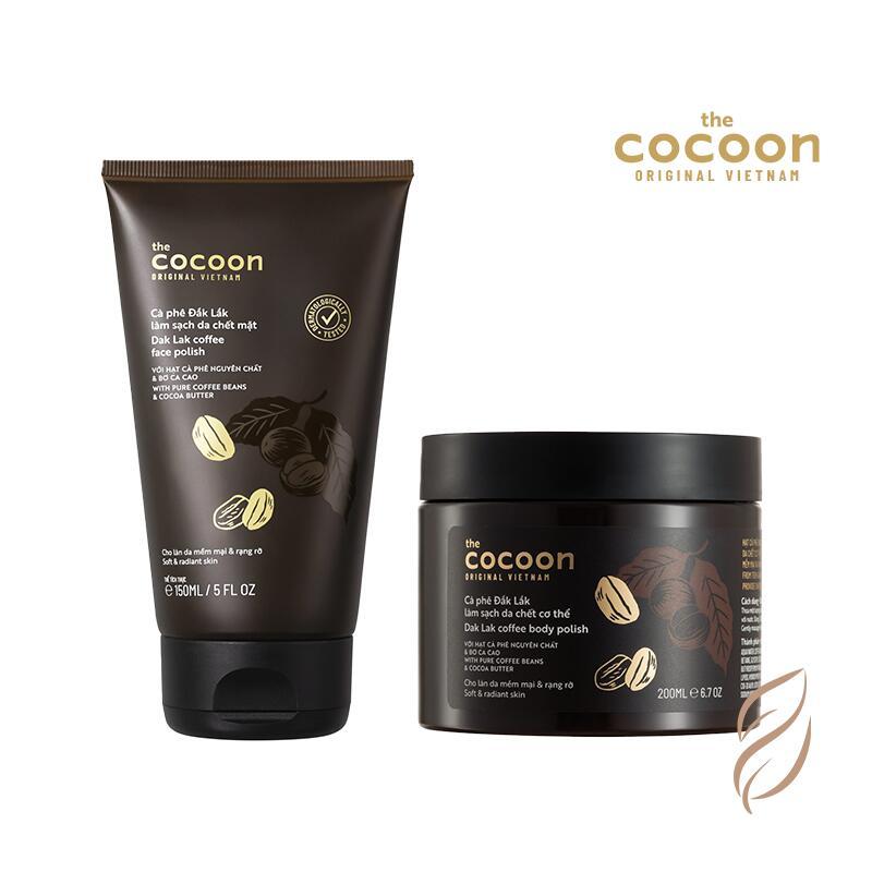 【Direct from Japan】COCOON Coffee Face Body Scrub Polish Vegan Exfoliator Sensitive Skin 140ml