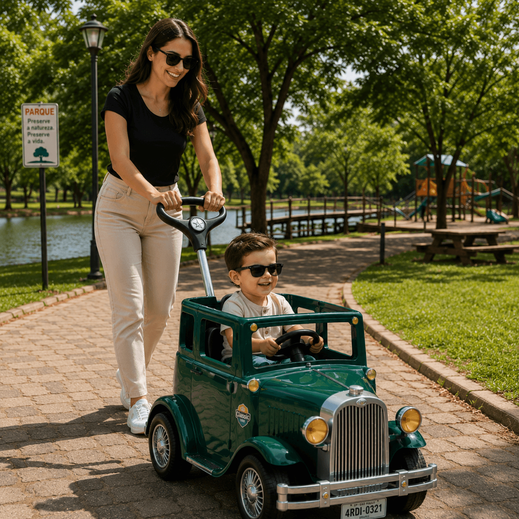 Carrinho de Passeio Pedal Calesita Calhambek Verde 1031 12m+