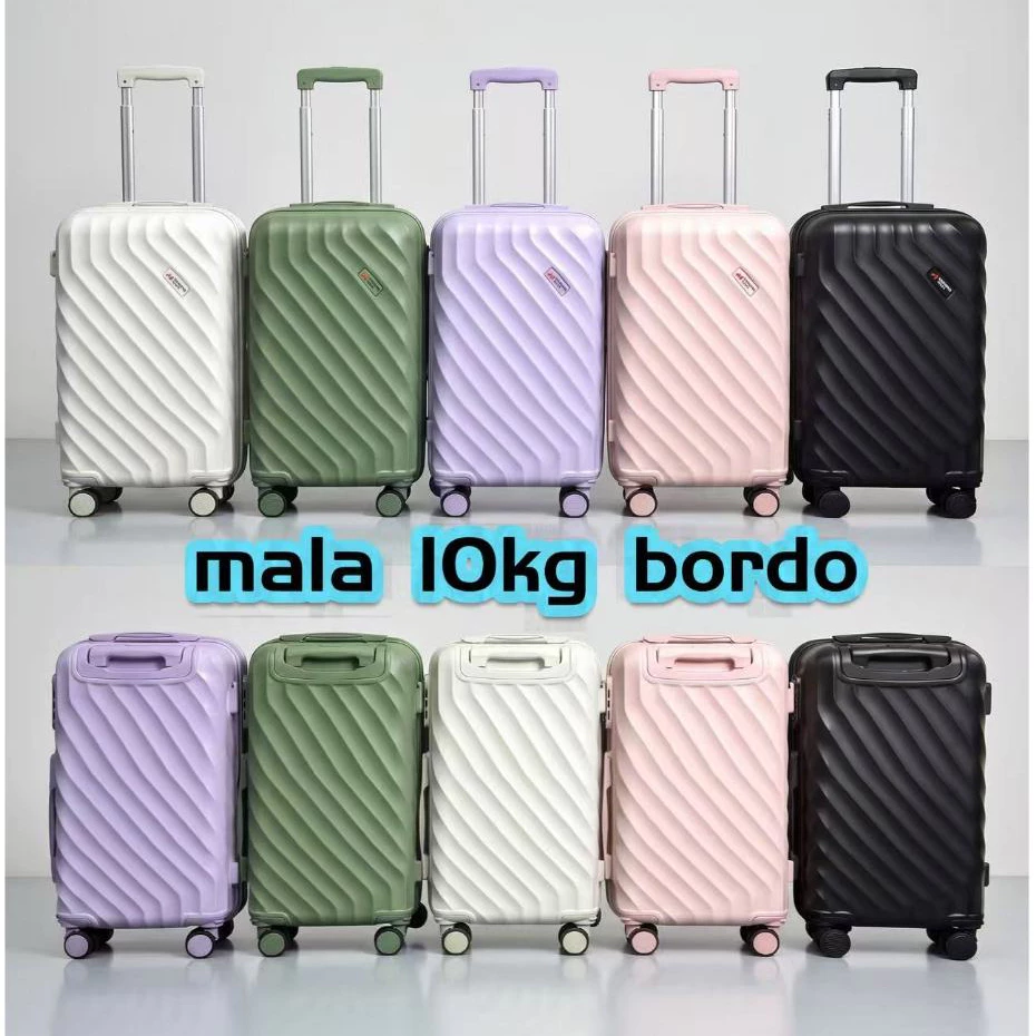 Mala De Bordo Viagem 10kg Padrão ANAC Fibra Rígida Rodas 360 Removíveis Avião Com Cadeado