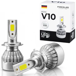 Kit Ultra Led V10 Mini H1 H3 H4 H7 H8 H9 H11 H13 H16 H27 HB3 HB4 20000 Lumens 6500K