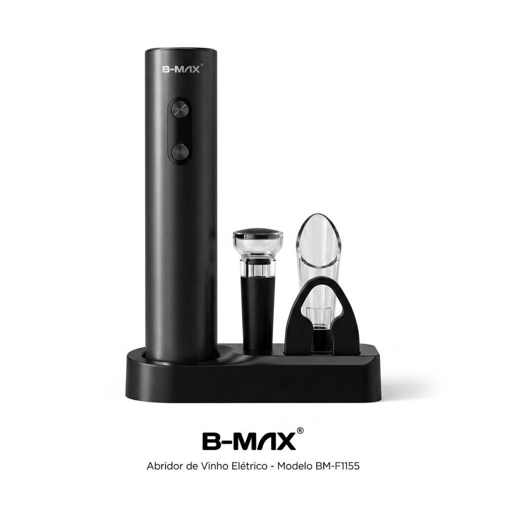 Abridor de Vinho Elétrico Saca Rolha Automático Portátil Moderno para Presente Utilidade a Pilha