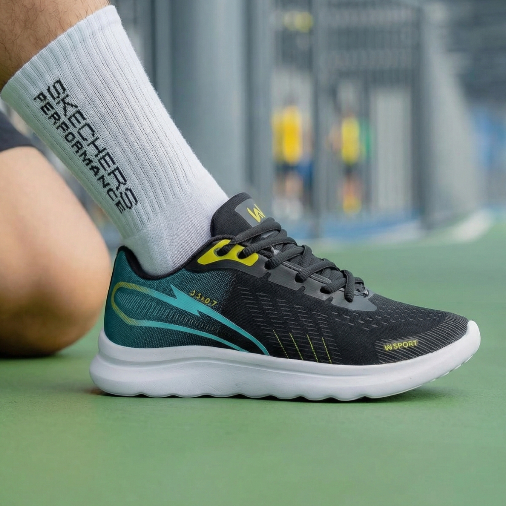 Tênis Masculino Corrida Running Leve Amortecimento Tecnologia Impacto Respirável Performance