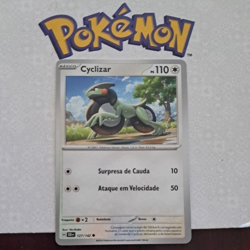 Carta Card Pokémon Cyclizar Coroa Estelar