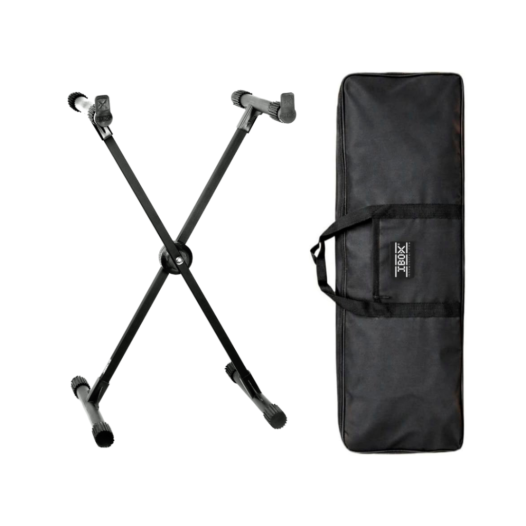 Kit Especial com o Suporte de Teclado Musical mais vendido do Brasil + Bag  Capa de Transporte Ibox