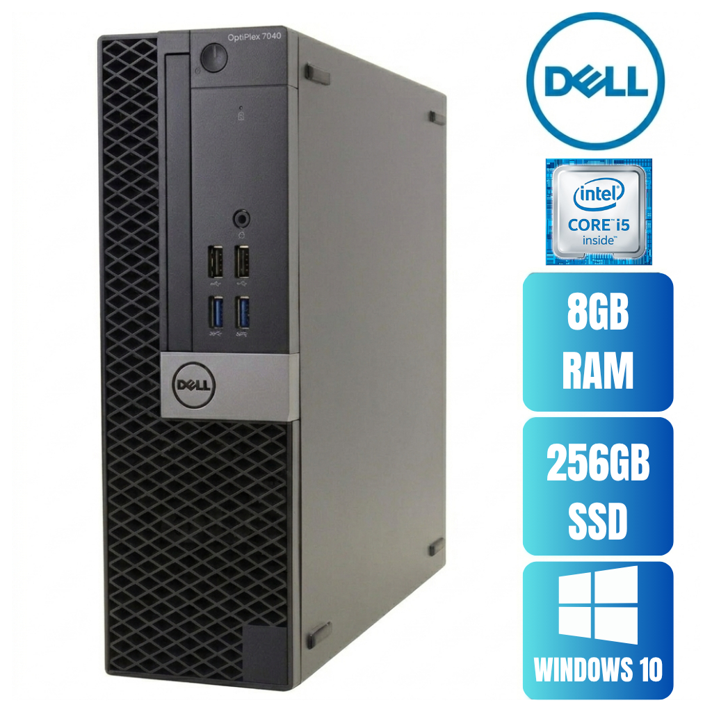 CPU Dell Optiplex 7040 | Intel Core I5 6th Gen | 8GB DDR4 | SSD 256GB | Windows 10