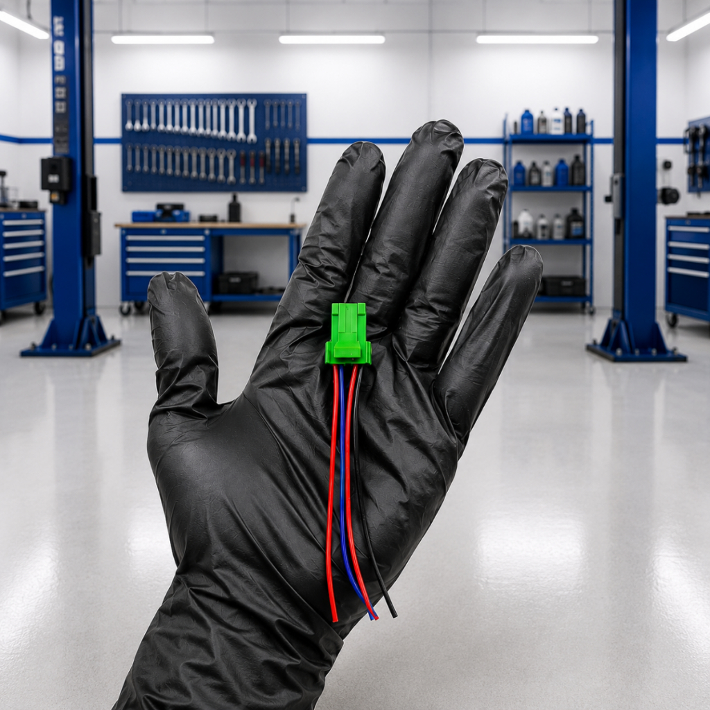 Conector para Botao Milha Interruptor 5 pinos Verde