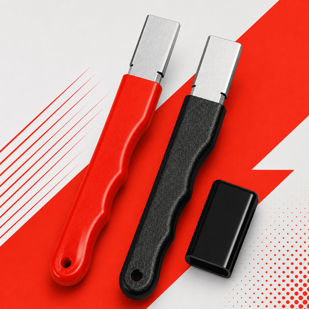 Kit 2 Afiador Amolador de Facas Tesouras Laminas Aço Profissional Tungstênio Pedra Diamantada