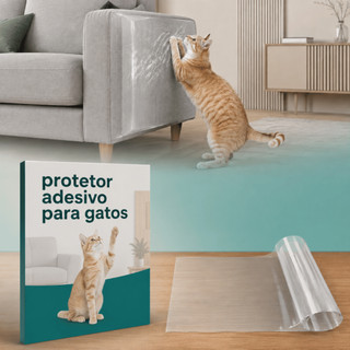 Kit 10 Adesivos Película Protetora Sofá Cama Cadeira Anti-Arranhões Tampa Móveis Gato