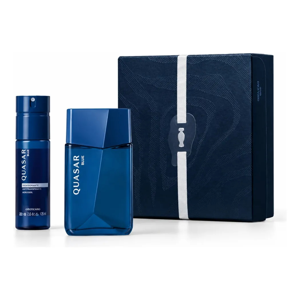 Kit Presente Quasar Blue Colônia + Body Spray Dia dos Pais Pais 2026 - O Boticário