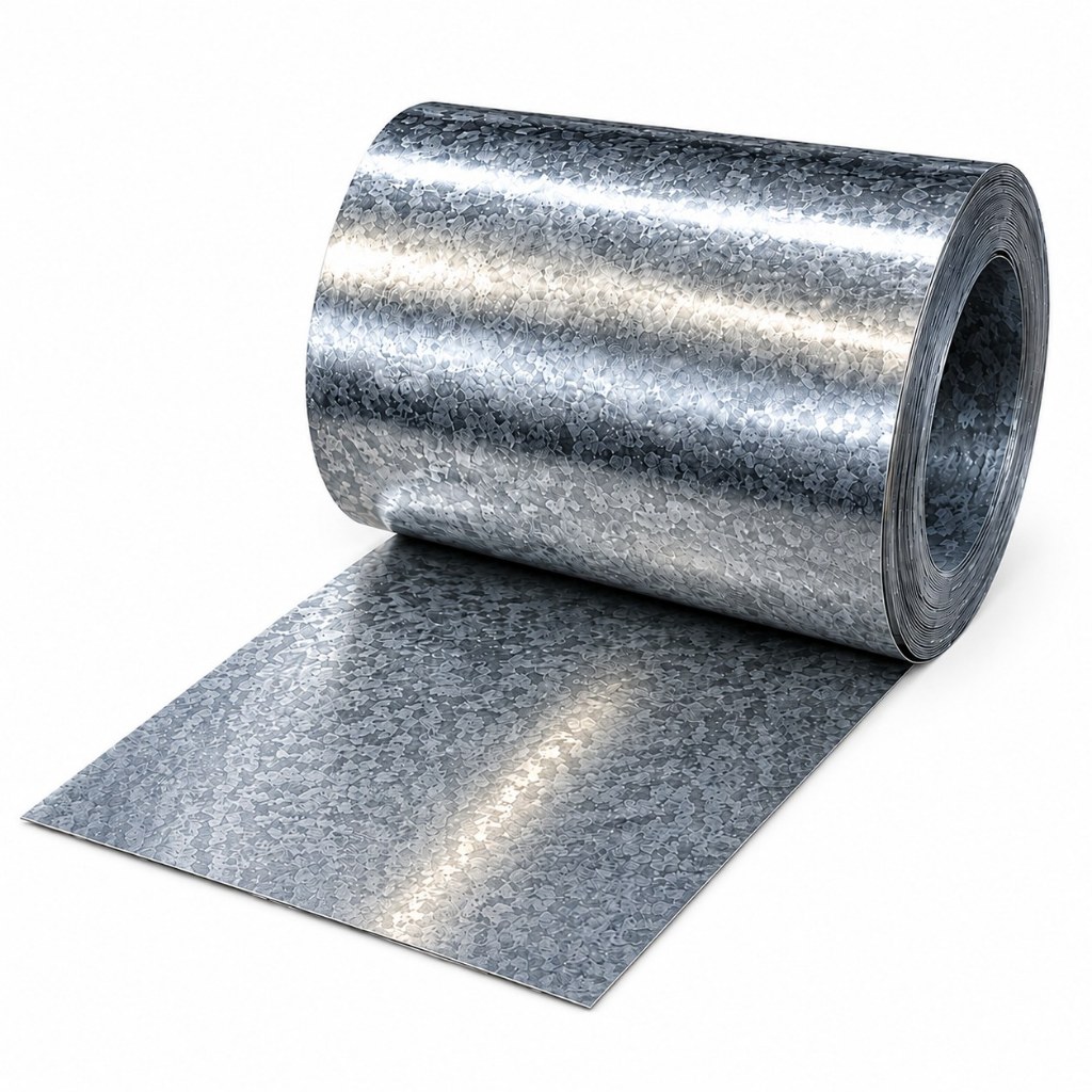Chapa Galvanizada 0,50mm Chapa 26 P/ Calha Rufo Portão 10cm X 8m
