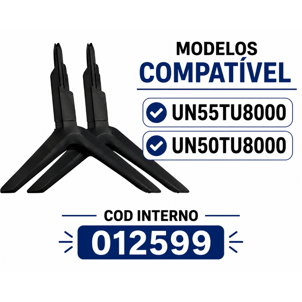 Base Pé Original Tv Samsung UN55TU8000 e UN50TU8000