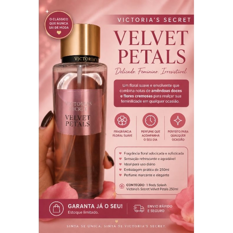 🌸 Victoria's Secret Velvet Petals – Body Splash 250ml 🌸