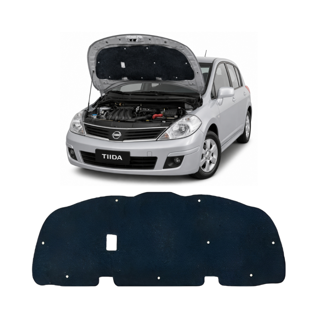 Forro Capô Nissan Tiida 2007 2008 2009 2010 2011 2012 2013 2014 Autoadesivo Grud Capo Capu Capus