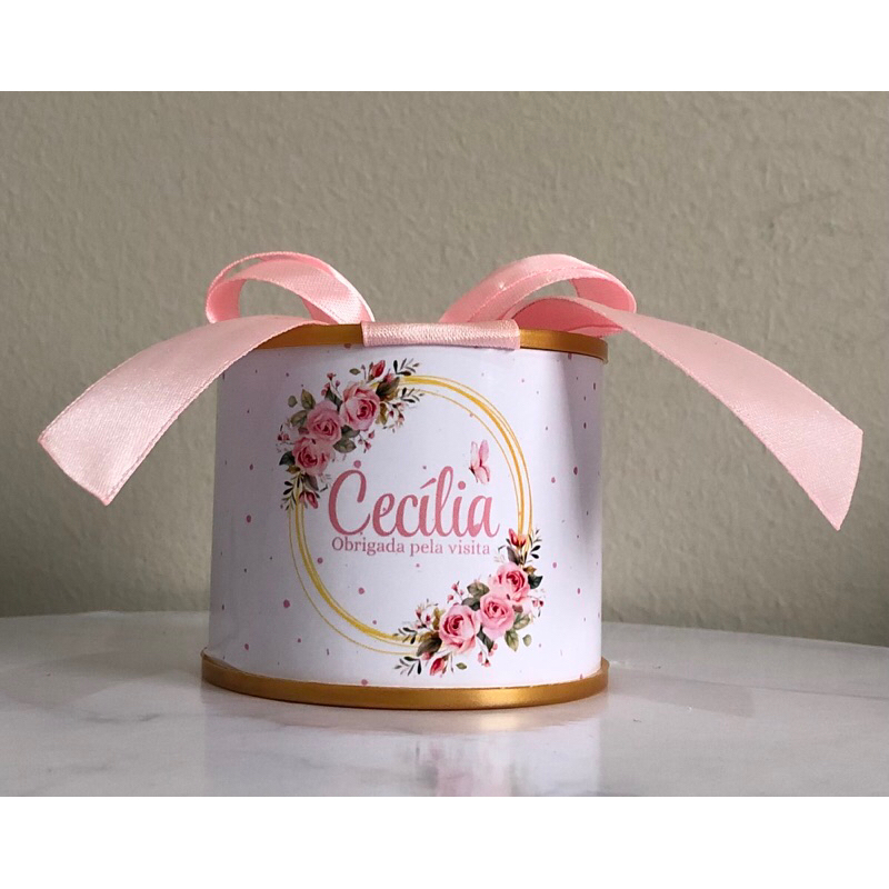Kit Tubolatas Personalizadas | Lembrancinha Maternidade | Chá de Bebê | Nascimento | Personalizada com Nome 5x6