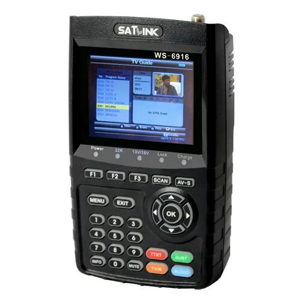 Localizador De Satelite Satlink WS-6916 HD Digital Com DVBS/DVBS2 USB HDMI Original