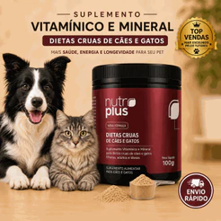 Suplemento Vitamínico para Cães Adultos Dieta Crua com Ossos 100g Nutroplus