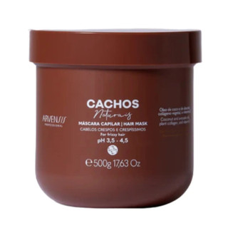 Mascara Cachos Naturais Arvensis Hidratação Crespos 500g