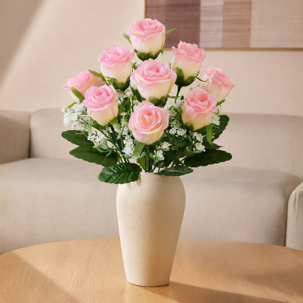 Buquê De Rosas Com Complementos Com 9 Botões Shopsul