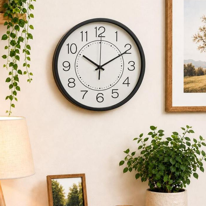 Relógio Analógico Moderno Silencioso De Parede Decorativo para sala/ cozinha/ Quarto