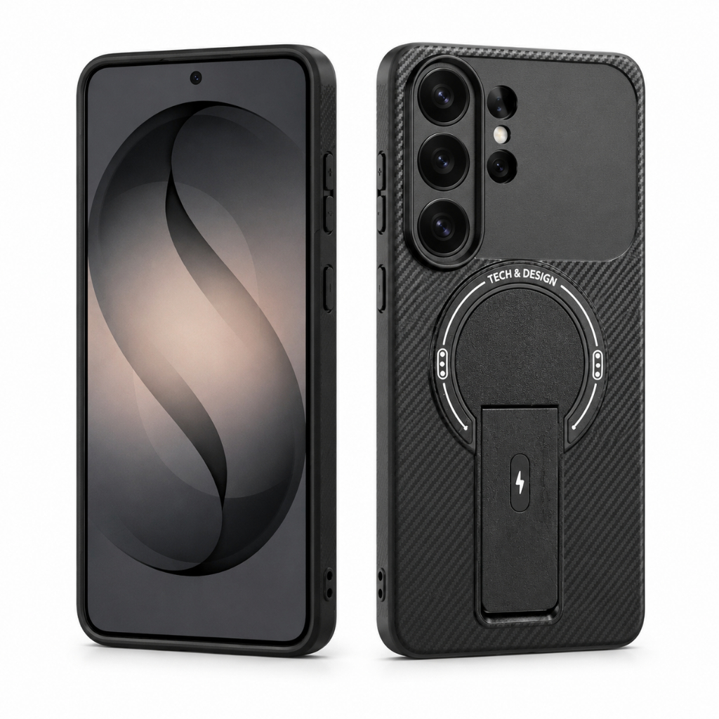 Capa Capinha Case Magnética Magsafe Suporte P/galaxy s22/s23/s24 /s25 ultra/s24 fe/s25 fe/A06/A07/A16/A17/A56/S26 ULTRA