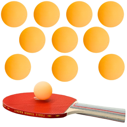 Kit 10 Bolinhas de Tênis de Mesa 3 Estrelas 40mm ITTF para Treinamento e Competição Branca/Laranja
