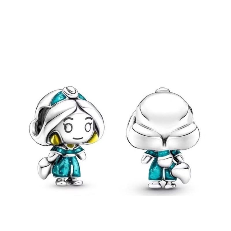 berloque princesa Jasmine em prata 925 -2