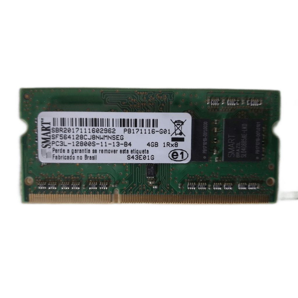 Memória Para Notebook Smart 4gb Ddr3l 1600mhz