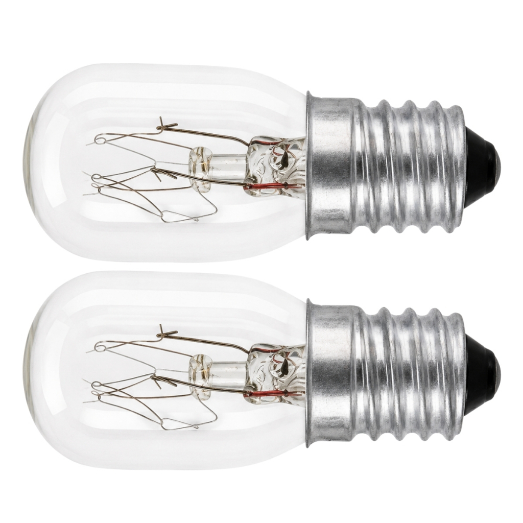 Kit 2 Mini Lâmpadas Tubulares E14 15W 127V para Refrigerador Geladeira Uso Interno Bestfer