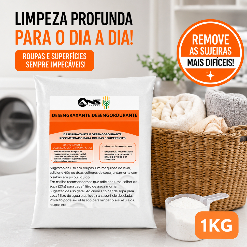 Desengraxante e Desengordurante 1kg - Eficaz, Versátil, Limpeza Pesada Para Manchas Difíceis — imagem 2 de 2