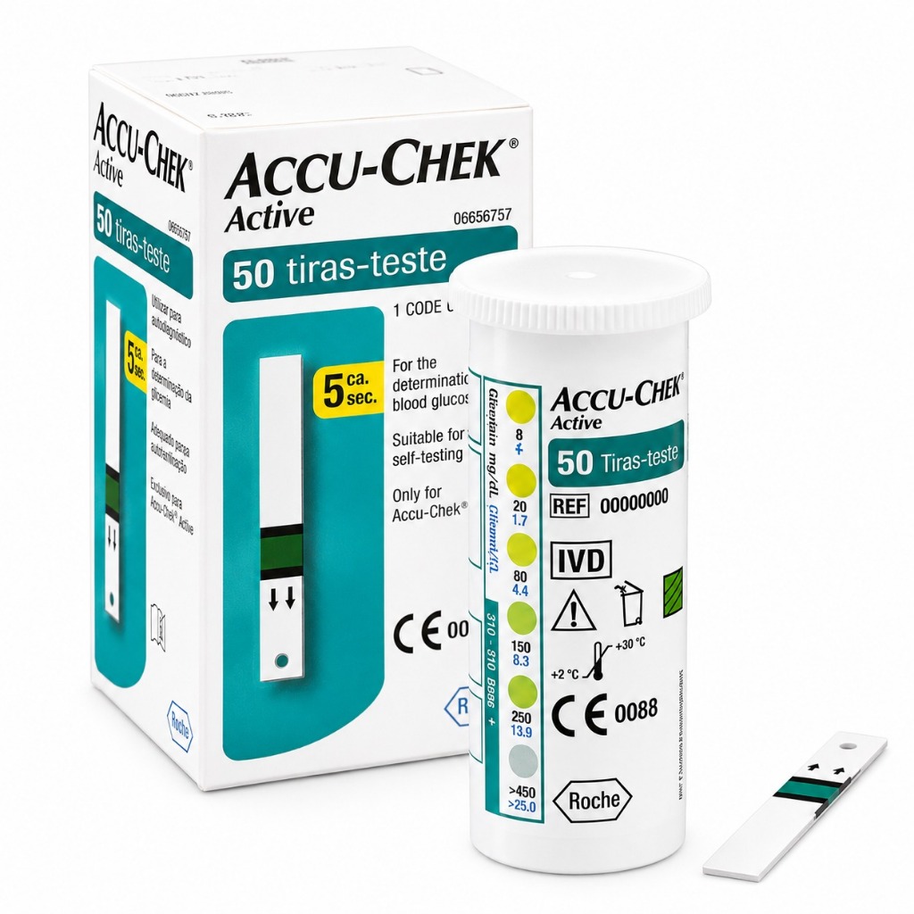 Tiras de Glicemia Accu-Chek Active Original