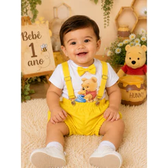Fantasia Ursinho Pooh Bebê Menino